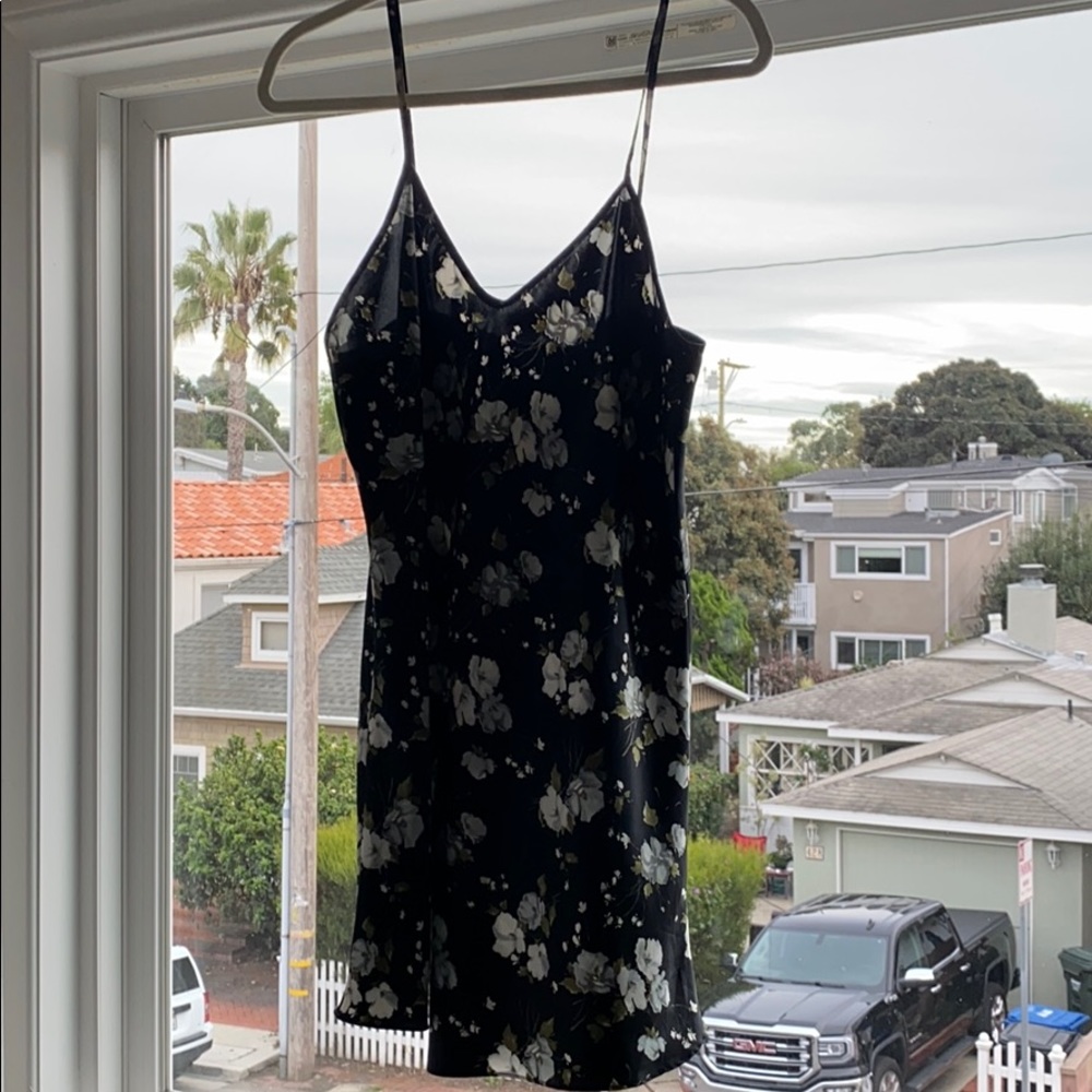 Silk floral dress